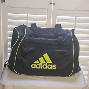 NWT Adidas Duffel Bag in Black and Neon Yellow